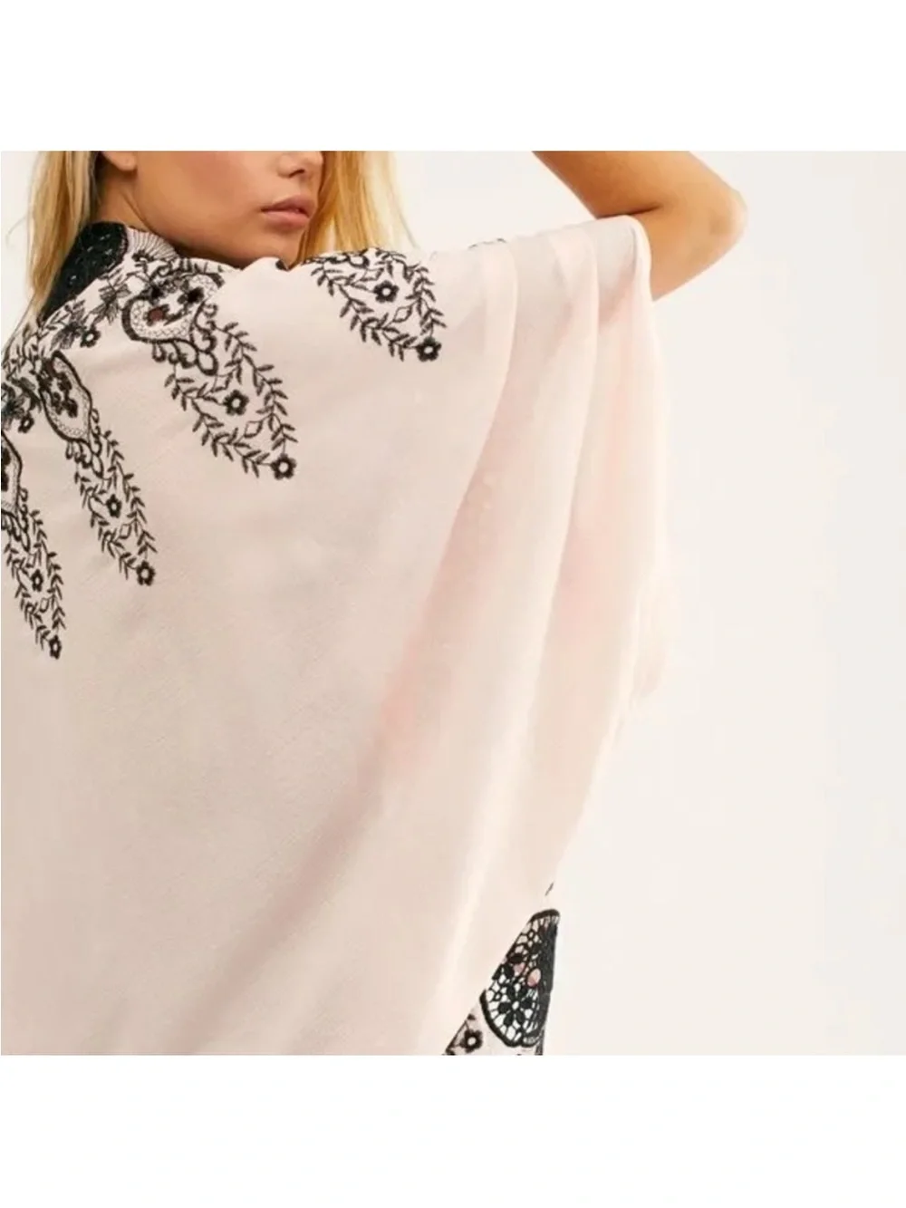 NWOT Free People Cantina Embroidered Eyelet Kimono